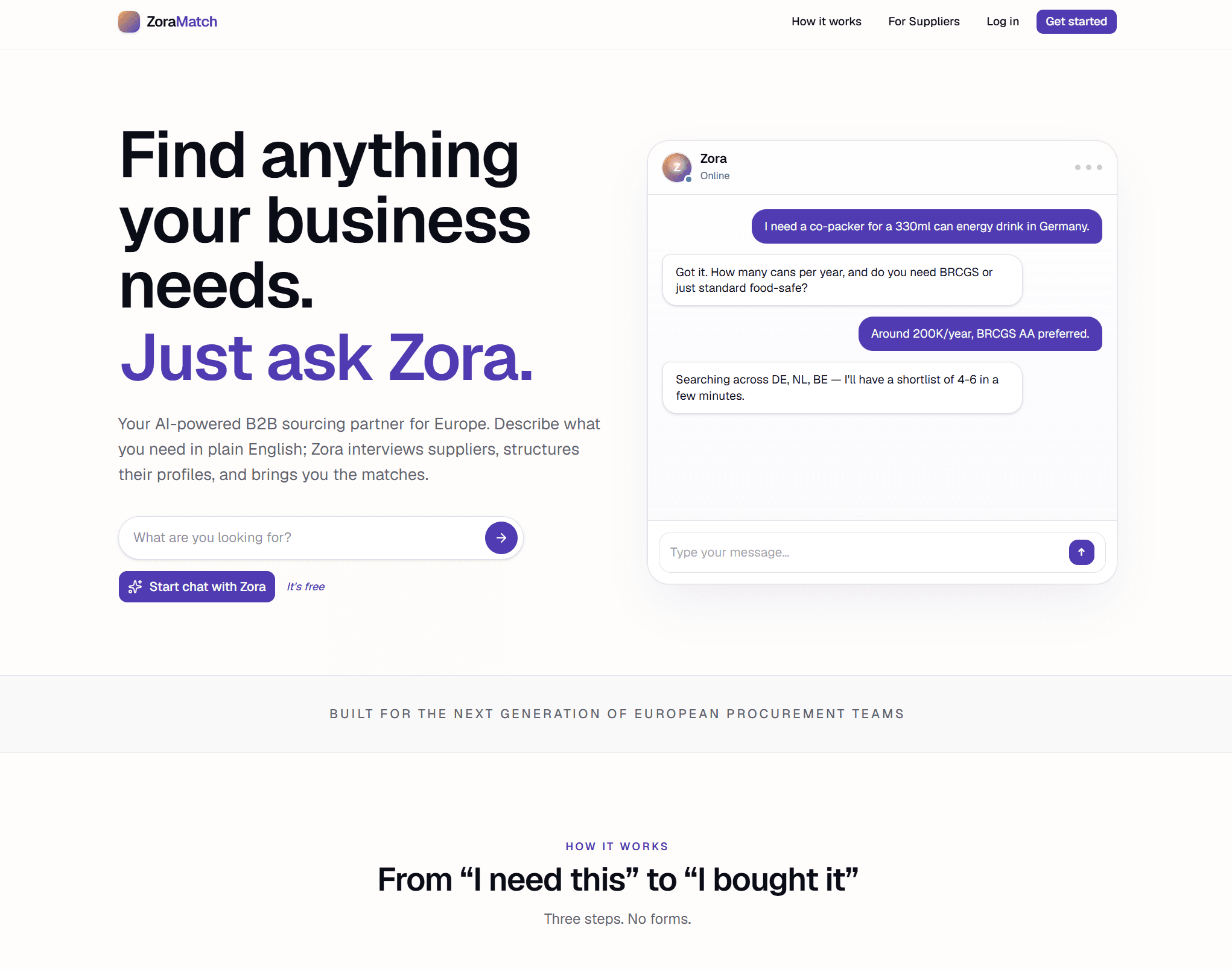 AI-Powered B2B Sourcing Marketplace for the European Mid-Market